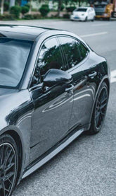 Porsche Panamera 971 971.1 RWD/Base/4/4S/GTS/Turbo/Turbo S 2017-2020 & Panamera 971 971.2 RWD/Base/4/4S/GTS/Turbo/Turbo S 2021-2023 with Aftermarket Parts - V2 Style Pre-preg Carbon & FRP Side Skirts from CMST Tuning